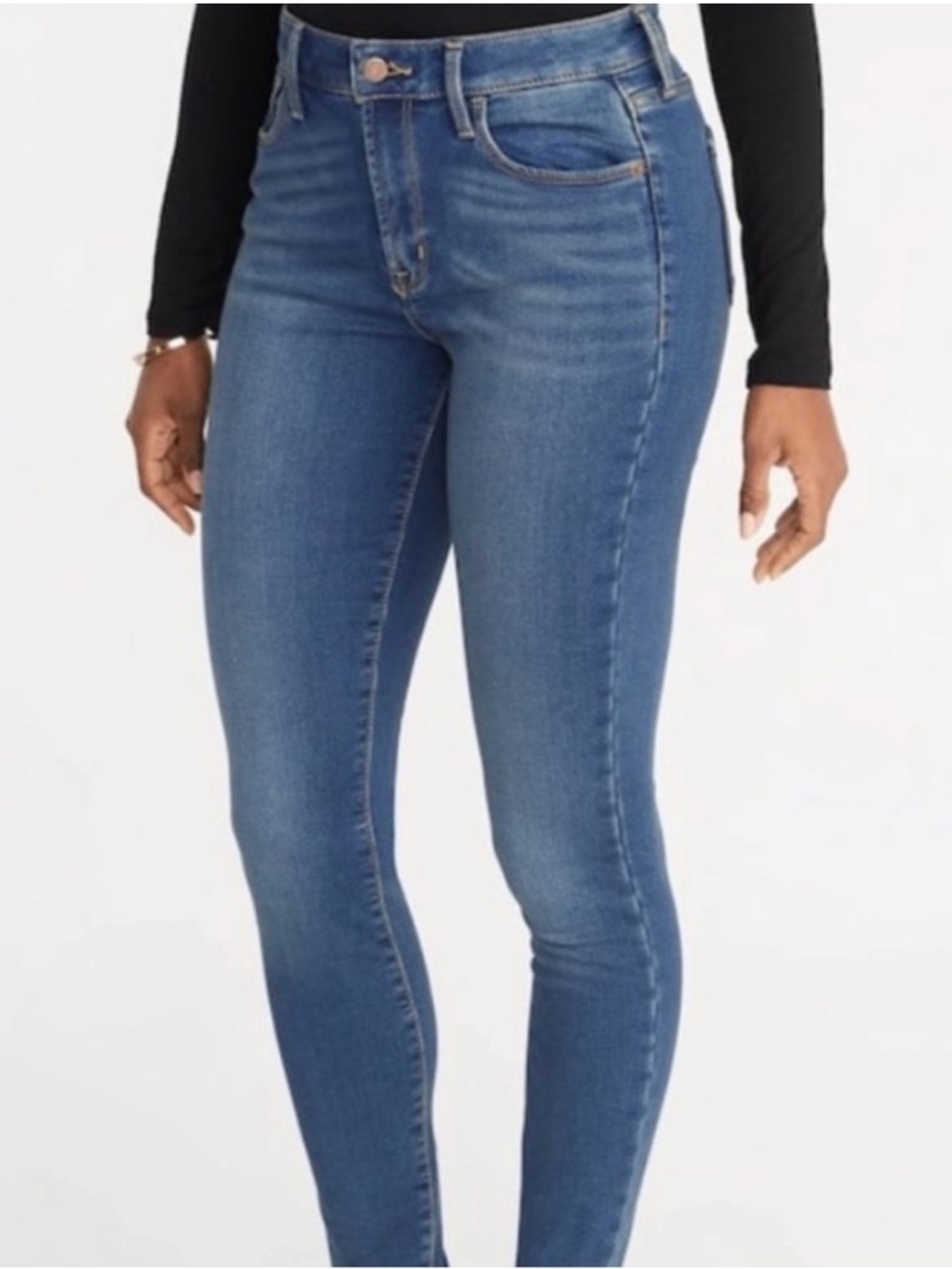 Old Navy Rockstar Super Skinny High Rise Built-In Warm Jeans Size 12 NWT